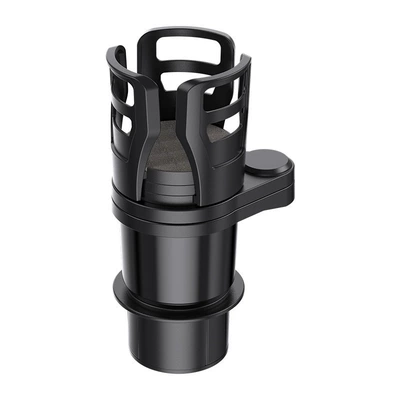 Carefully Selected Multifunctional Car Cup Holder, In-Car Phone Holder, Car Rotating and Telescopic Double-Layer Cup Holder (Car cup holder/beverage holder) - matt-black-one-point-two-supreme-model