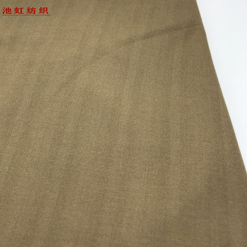 现货人字纹tr面料 双面弹力布料西装西服面料 粘涤梭织外套纯色布