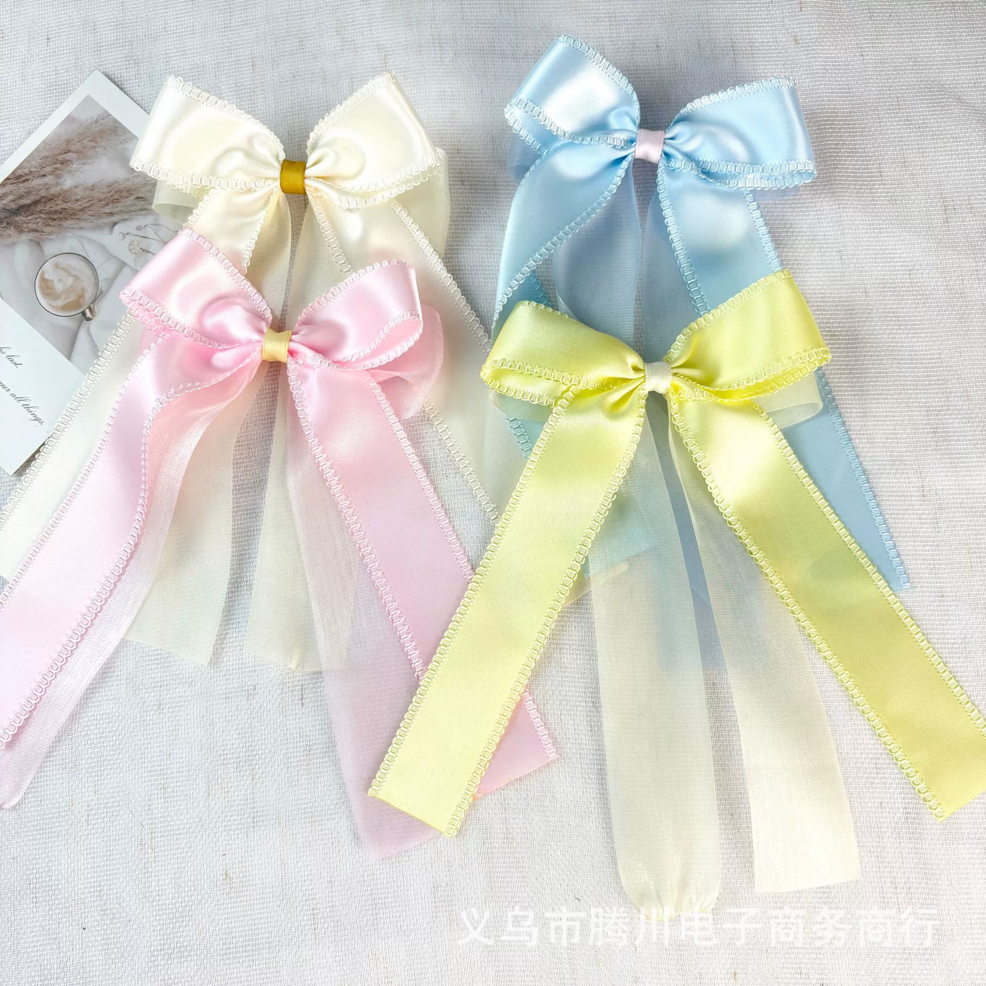 Двухслойный полый край с ручной работы DIY аксессуар для волос, материал для банта, аксессуар для одежды, аксессуар для соломенной шляпы, подарочная упаковка.