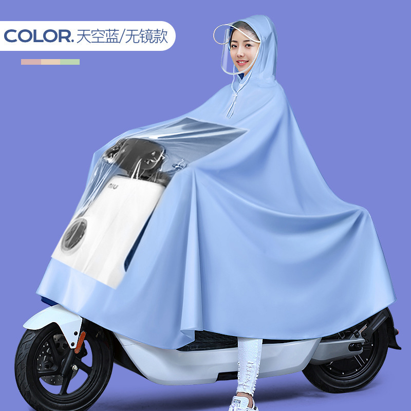 Raincoat motor eléctrico mayorista engrosado alargado raincoat bicicletas batería de adultos raincoat motocicleta doble raincoat