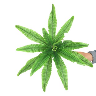 Simulation Persian Leaf Fern Green Plant Home Wedding Decorative Green Plant Thickened Grass Simulation Plant Wall Material