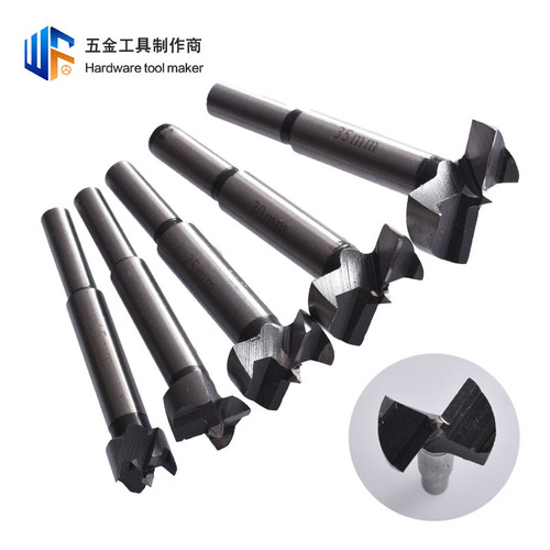 Woodworking flat-wing drill bit 15-35mm set door lock hinge drilling tool round handle hole opener electric drill reaming drill
