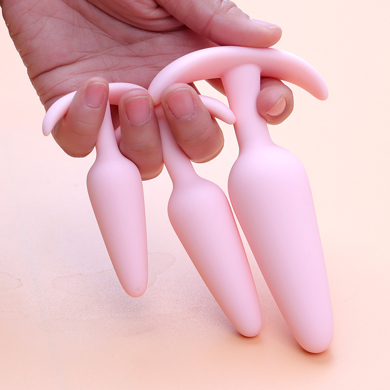 Silicone Anal Beads Strip, Wearable Black Anal Plug for Adults — detail image 9
