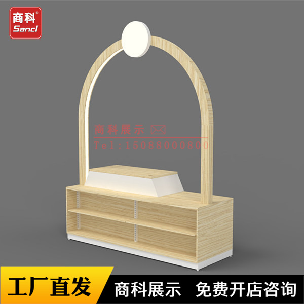 美宜佳母婴店药店百货烟酒柜组合大理石收款台吧台前台接待柜台