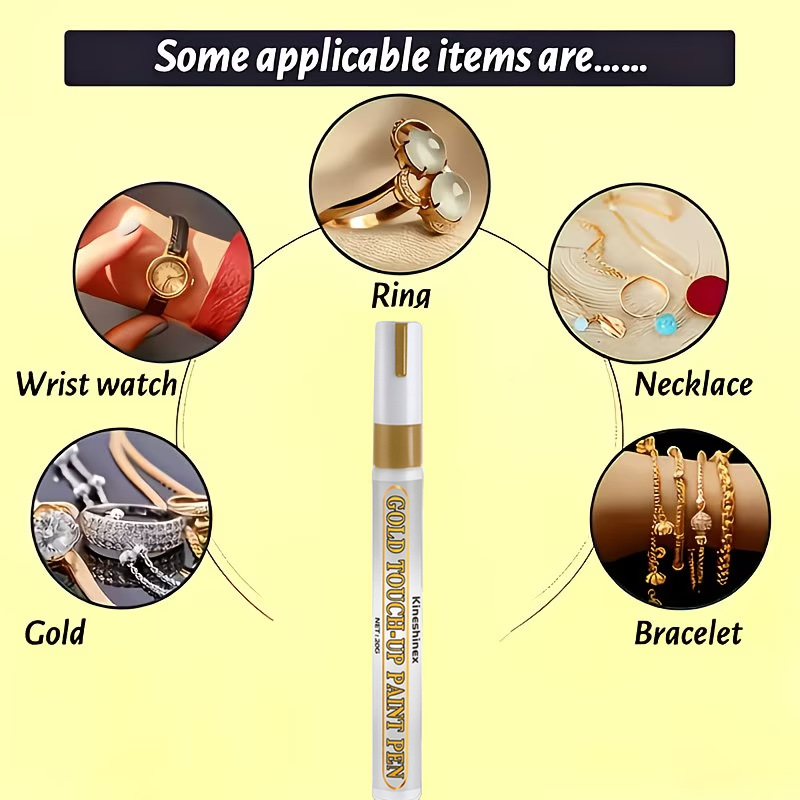 kineshinexkineshinex gold-painted pen, furniture gilding pen, suitable for repairing metal scratches