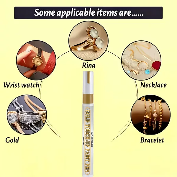 kineshinexkineshinex gold-painted pen, furniture gilding pen, suitable for repairing metal scratches