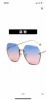 Fashionable metal crooked brand sunglasses, wholesale