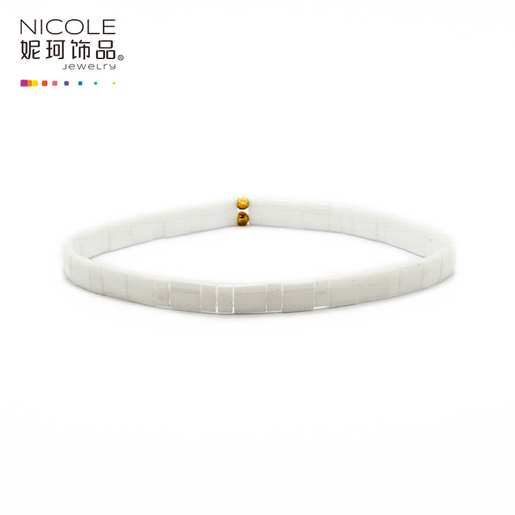 Europa y América pulsera personalizada playa verano TILA joyería con cuentas insta Internet celebridad Bohemia joyería de Nike image 11