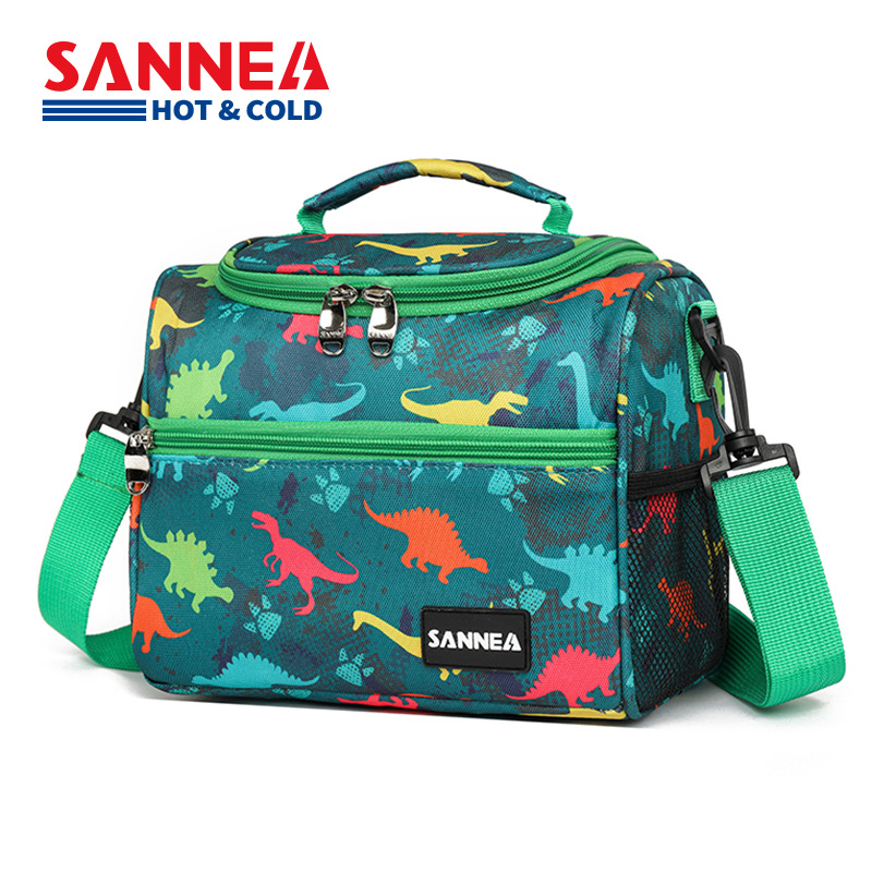 Sanneng Cartoon Portable Thermal Insulation Lunch Box Bag Cross-border Thermal Insulation Lunch Bag Student Handbag with Meal Children's Meal Bag in stock
