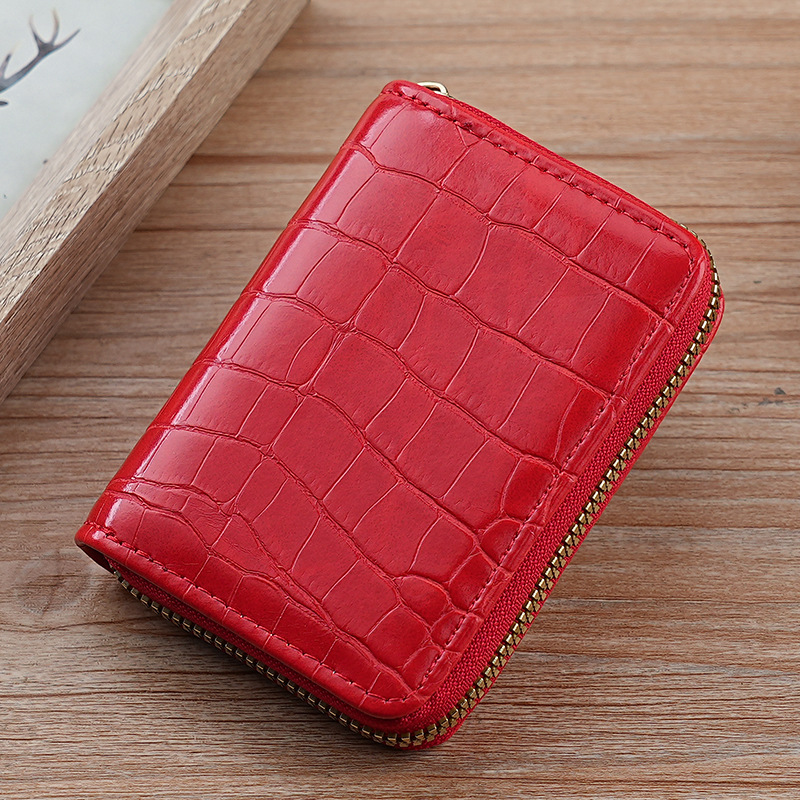 Tarjetero para mujer, tarjetero antideshimagnetización, tarjetero con ranura para múltiples tarjetas, tarjetero corto de acordeón de gran capacidad para hombre, bolsa de cosméticos para tarjetas bancarias