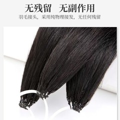 3世代の羽毛の髪の真 � � の髪の無痕の毛羽の無痕の髪の真 � � の髪はパーマをかけて3世代の羽毛の髪を染めます。