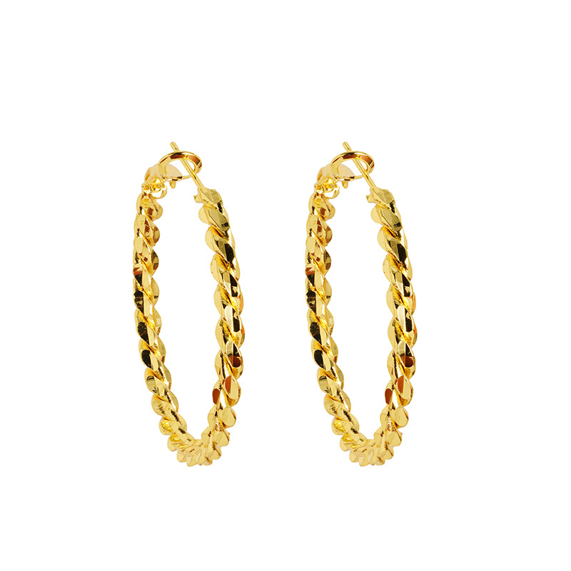 Productos calientes suministro de fábrica pendientes al por mayor Vietnam oro giro personalizado pendientes femeninos accesorios de estilo chino todo partido transmisión en vivo image 6
