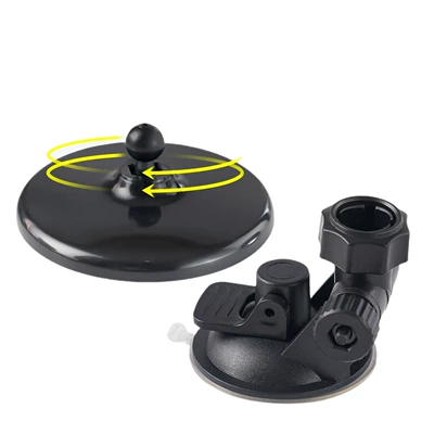 a Suction Cup Design, Large field of view rear view auxiliary mirror