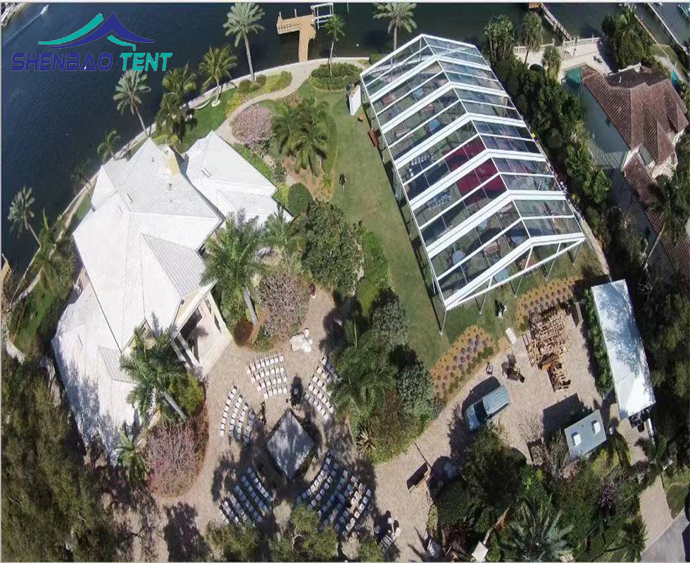 20米跨度全透光PVC婚礼篷房 透明帐篷婚礼宴会户外活动用