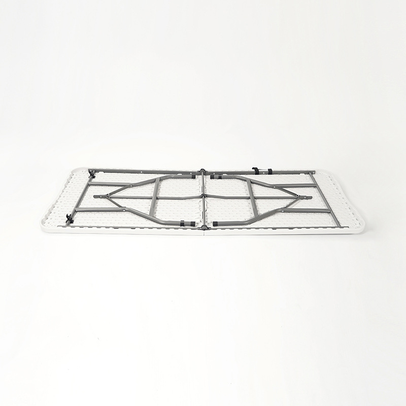 Nuevo material de HDPE, mesa de conferencias de tira larga moldeada por soplado, mercado nocturno al aire libre, mesa plegable, mesa de comedor portátil, mesa de comedor, mesa de plástico