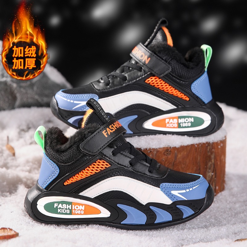 Otoño y invierno nuevas zapatillas de cameltoe ligeras calentadoras de algodón zapatos casuales de los niños zapatos para correr venta cruzada image 5