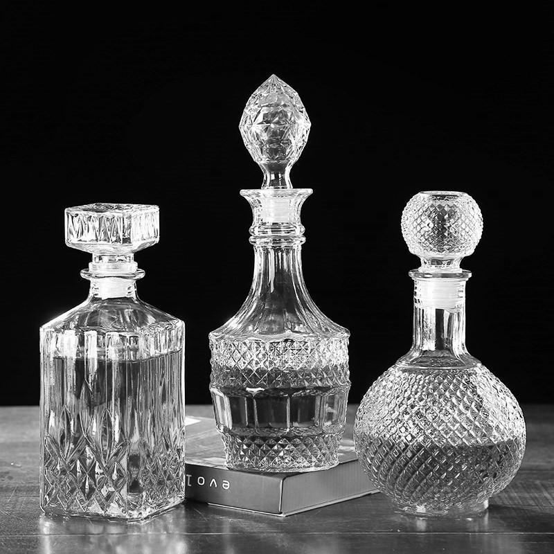 Fabricantes de vinos 50ml 1000ml botellas de prueba creativas botellas de vino rosado de diamante transparentes botellas de vino extranjero
