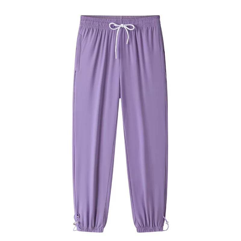 Summer silk breathable trousers for leisure