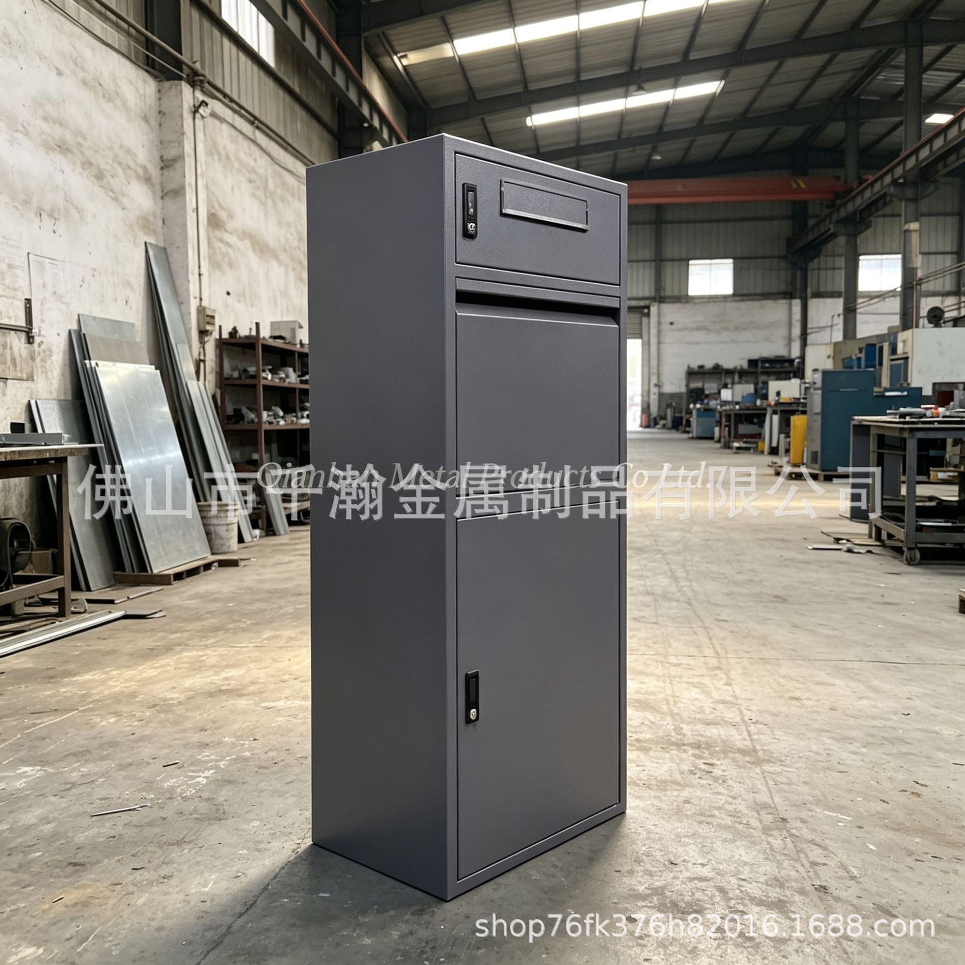 Manufacturer of express delivery storage lockers, cold-rolled steel, light gray, for use in residential complexes, moisture-proof, sturdy, direct supply from the source manufacturer