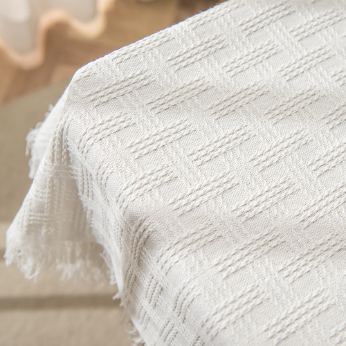 Tablecloth ins style simple light luxury modern rectangular coffee table dining table full cover photo background cloth high-end