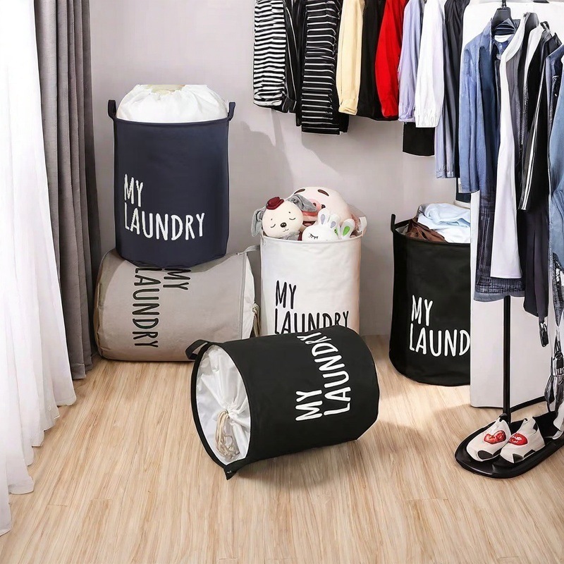Cesta de almacenamiento de ropa sucia Cesta de almacenamiento de juguetes plegable de baño Dormitorio para niños Cubo de almacenamiento grande para el hogar Cubo de almacenamiento