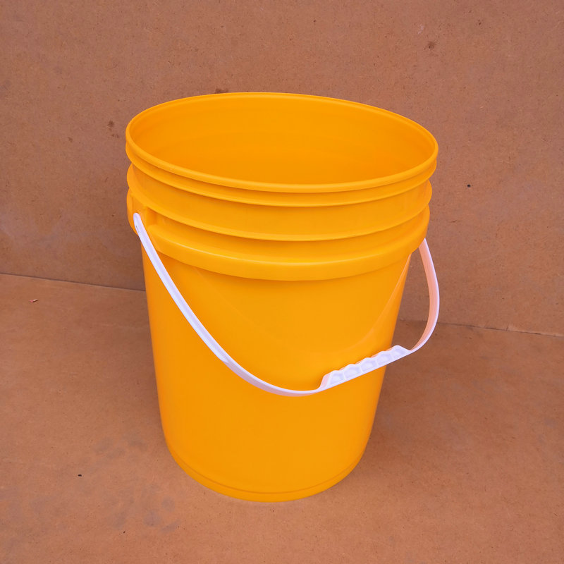 黄色白色水性涂料桶防水涂料包装桶墙面油漆桶大口提手粘性粉末桶