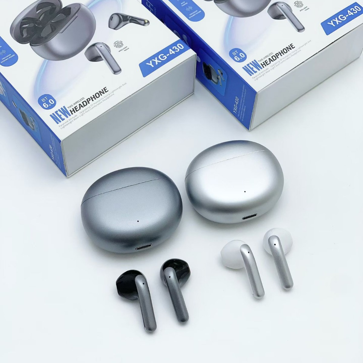 Auriculares Bluetooth inalámbricos metálicos TWS baja latencia baja potencia bajo pesado estéreo inalámbrico real aleación de zinc binaural image 1