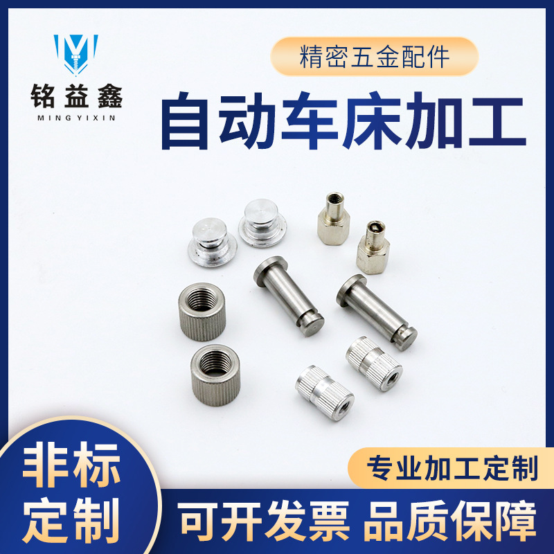 Automatic Lathe Processing Precision Hardware Parts Non-Standard Customized Stainless Steel Iron Aluminum Copper Hardware Parts Manufacturer