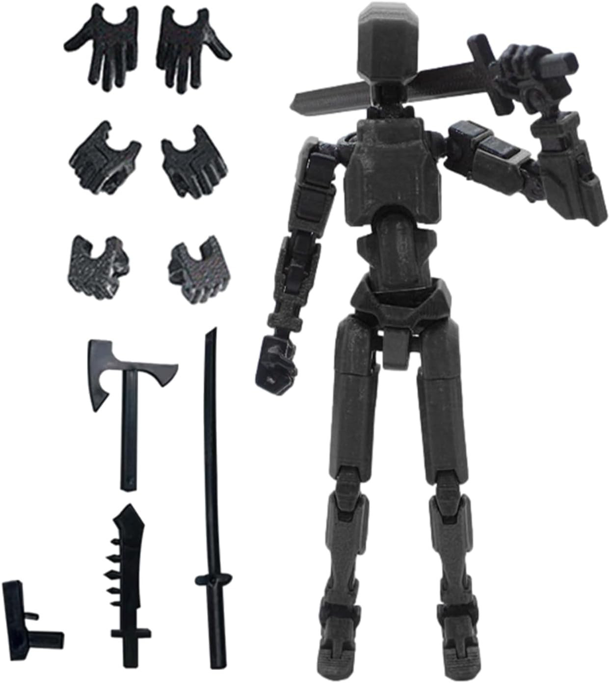 Muñeca móvil de articulaciones múltiples, robot, soldado, 3 generaciones, suerte, 13 modelos, decoración, descompresión, juguetes 3D