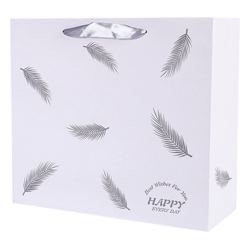 Подарочный пакет для праздников, элитный подарочный пакет класса люкс, подарочный пакет с перьями, рождественский пакет для одежды, пакет для упаковки подарков