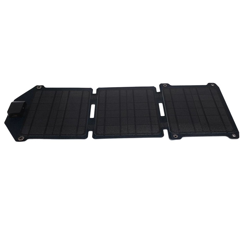 15W ultra-thin ETFE integrated laminated solar folding bag outdoor hiking and fishing solar charger