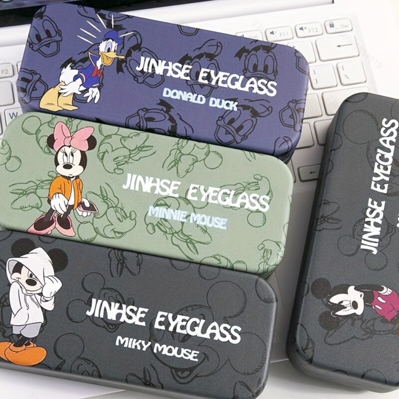 Mickey Cartoon Glasses Box Sunglasses Box Drop-proof Pressure-proof Portable Simple Children's Myeloscope Storage Box