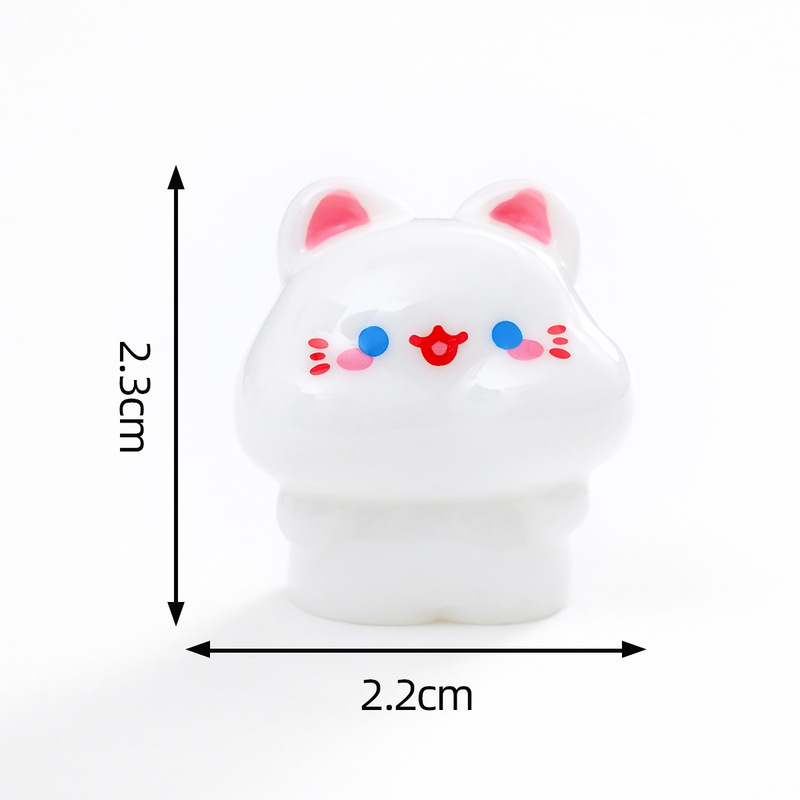 可爱豆丁小猪小兔动物公仔萌粒 diy装饰品配件迷你车载桌面小摆件|undefined