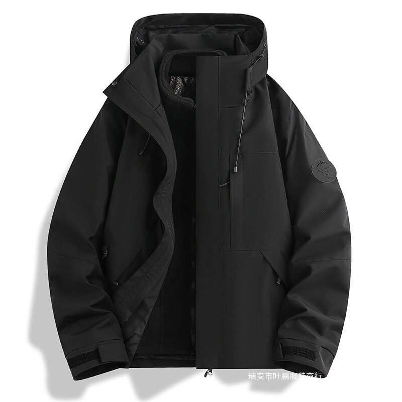 Three-in-one jacket, cross-border windproof and waterproof couple's outdoor jacket for autumn and winter Three-in-one jacket, cross-border windproof and waterproof couple's outdoor jacket for autumn and winter