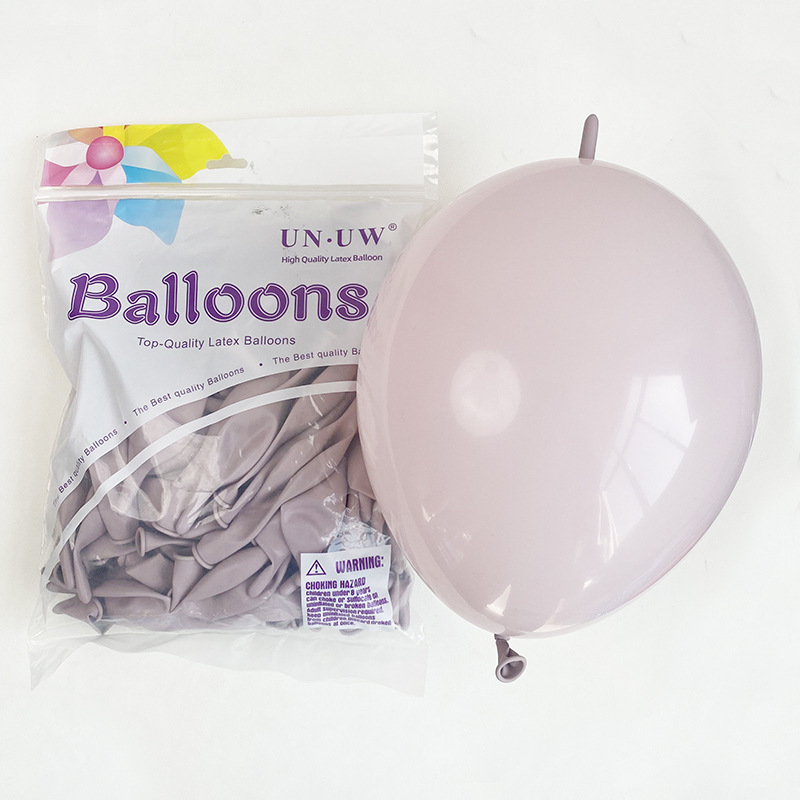 Globos con Cola de 10 Pulgadas para Fiestas, Color Sólido