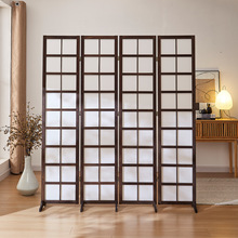 屏风隔断客厅遮挡隔板实木折屏茶室酒馆复古屏风直播间装饰背景墙
