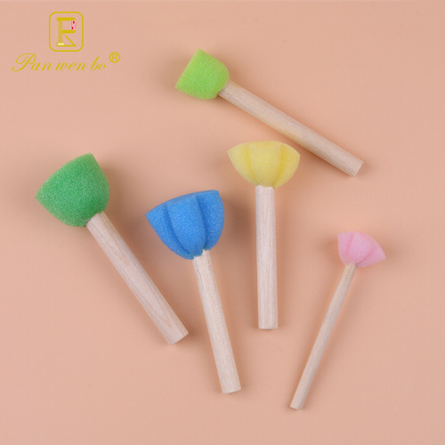 Kindergarten children's painting supplies roller paintbrush sponge brush EVA graffiti sponge brush seal wholesale