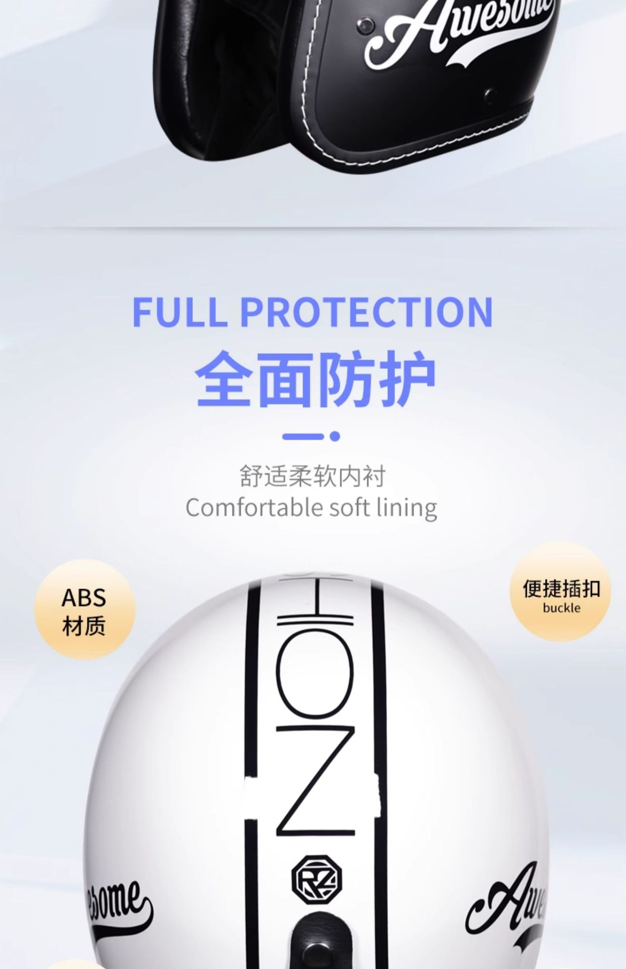 Suitable for Orz Motorcycle Helmets for Men and Women 3C Certified 3/4 Helmets Summer Retro Half Helmets Electric Motorcycles for All Seasons