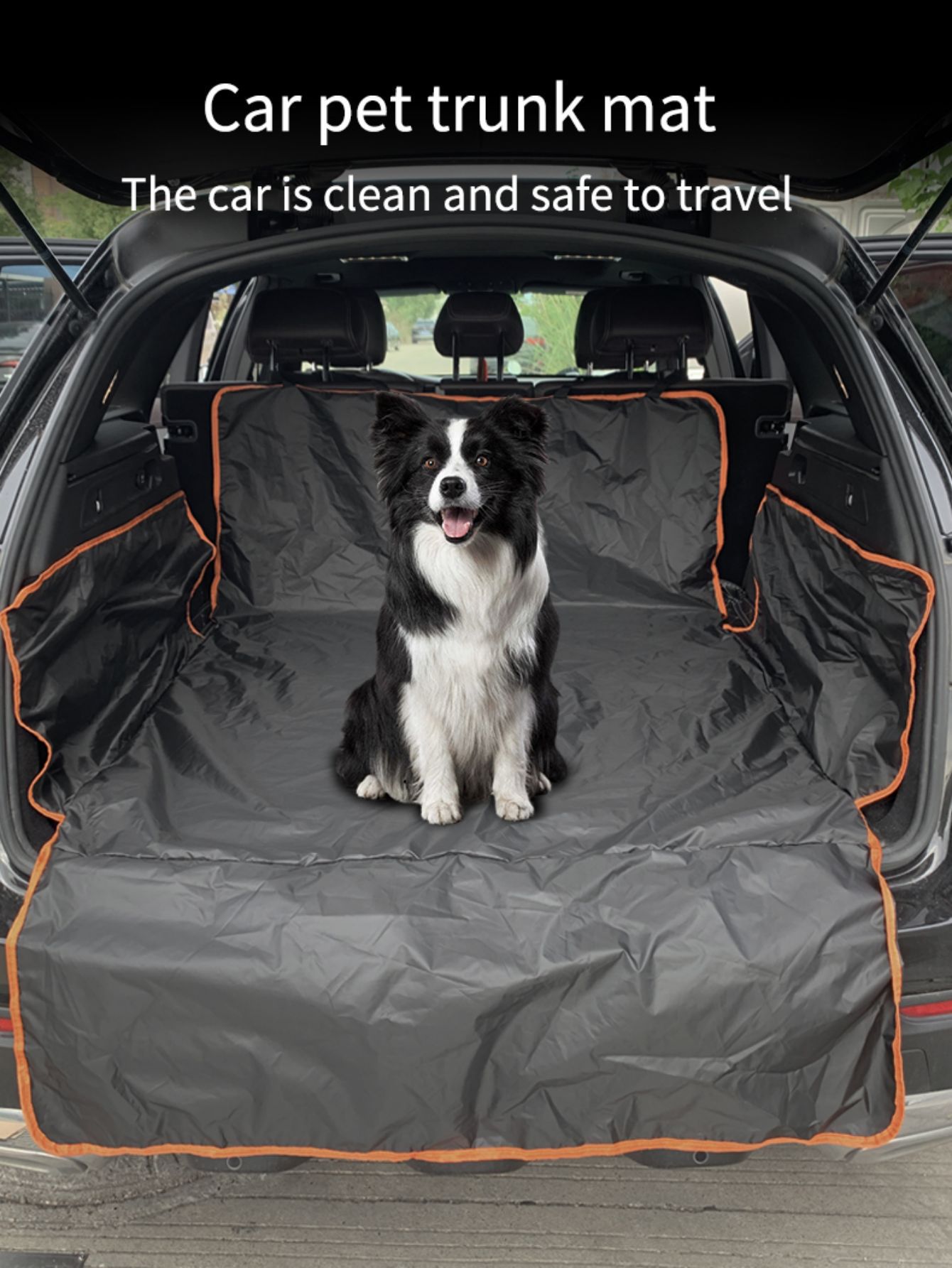 Car Trunk Pet Mat for Suvs, Sedans, and Other General-Purpose Vehicles, 210t Polyester Taffeta Pet Car Mat