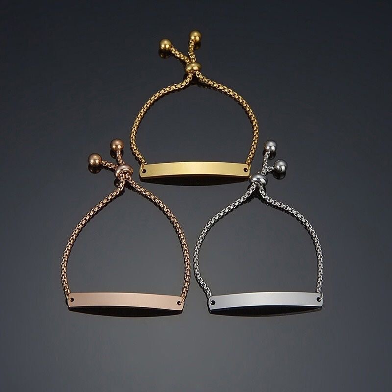 European and American Export Cross-Border Jewelry Titanium Steel Non-Fading Mirror Polished Bracelet Women's Accessible Luxury High-End 18K Gold Bracelet