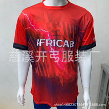 跨境外贸全身渐变色满版印花广告衫 礼品文化衫 数码印花t shirts