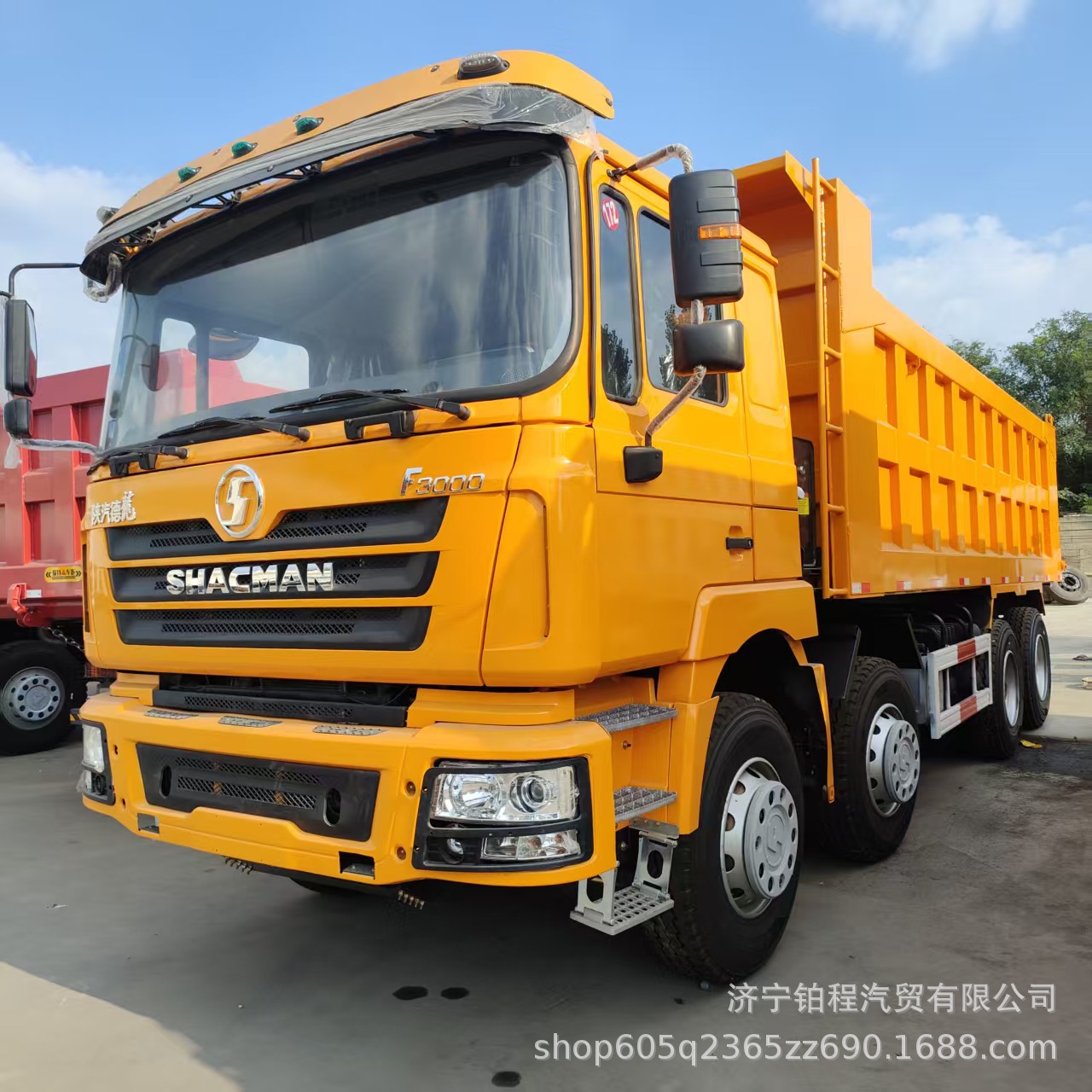 Cross-border supply of Sinotruk Howo rear dump trucks for export to Africa, 375 horsepower, used mining and engineering dump trucks
