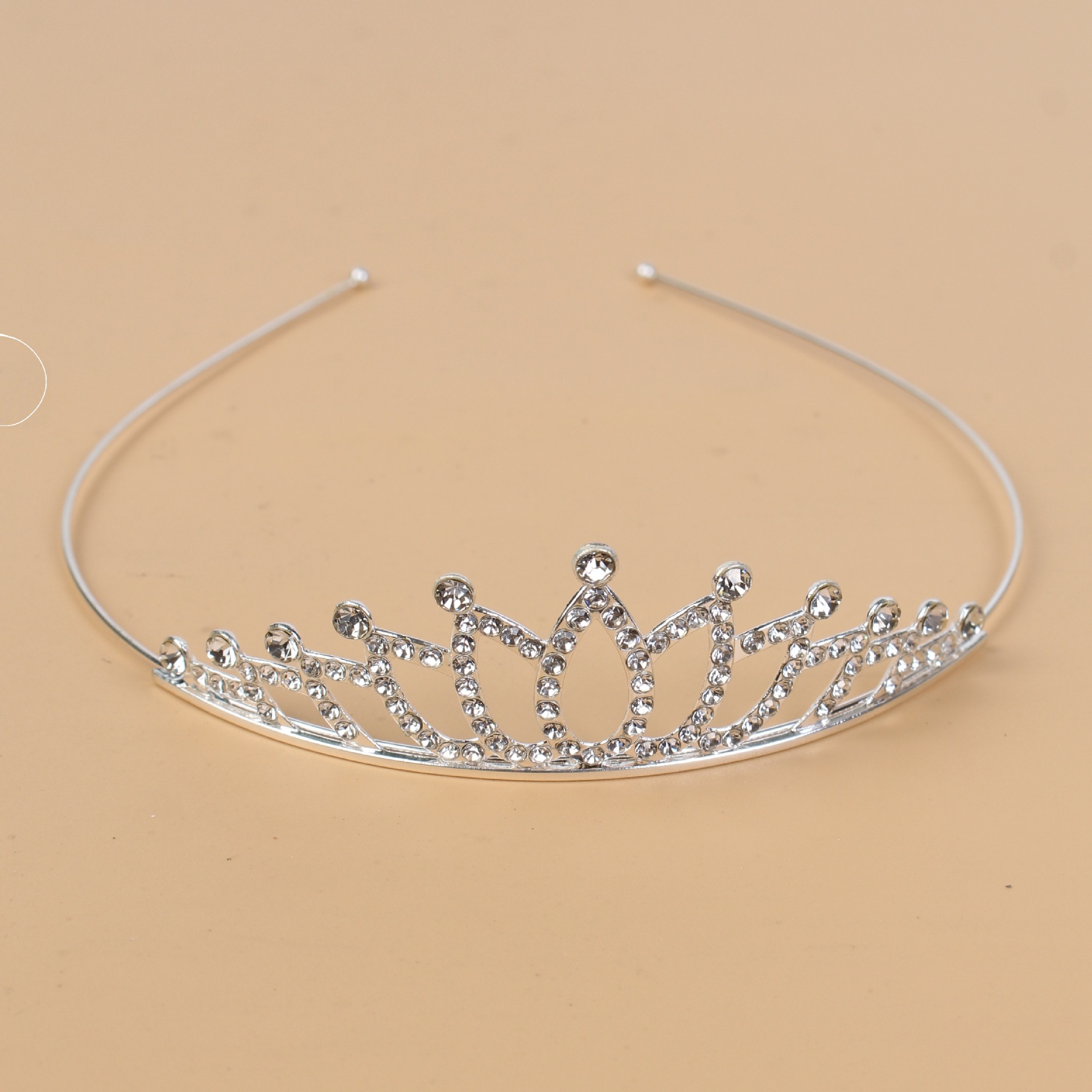 Princesa de cristal coreana corona de novia diamante de cristal anillo de cabello estudio de fotos accesorios para el cabello vestido de boda