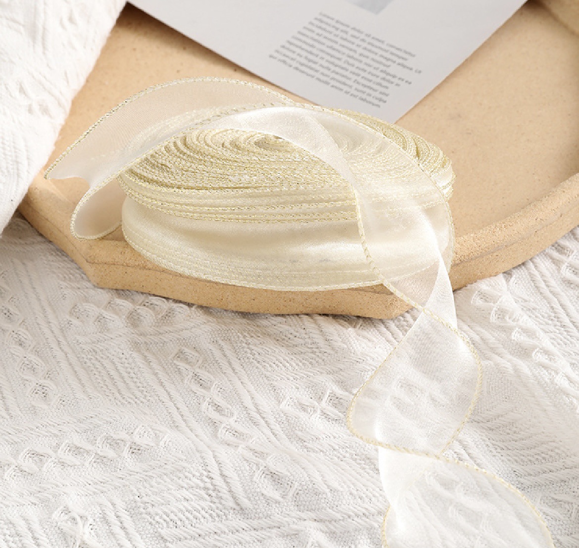 Tela Onda Perlada para Envoltura Floral — DIY Decoración y Repostería