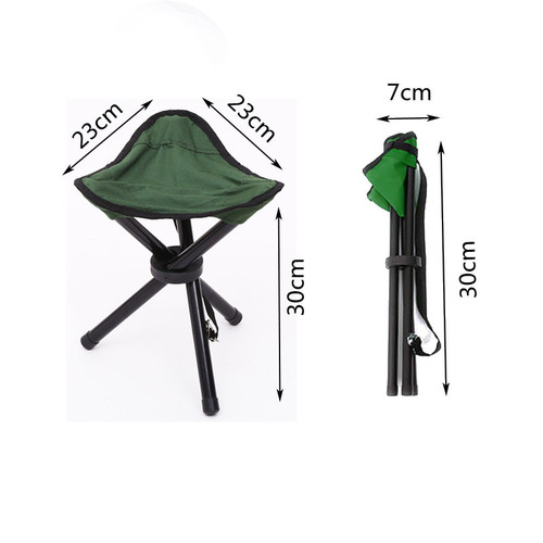 Cross-border outdoor fishing portable triangle stool camping folding chair small bench Mazar steel pipe triangle stool