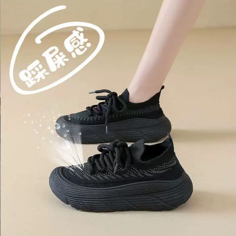 Черная форма медсестры, нескользящая обувь, летние дышащие спортивные туфли, мягкая подошва, облегчение для беспокойных ног