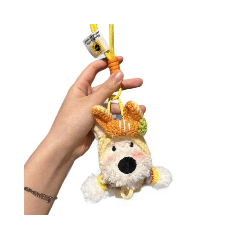 かわいいウエストハイランドペンダント草書子犬ぬいぐるみバッグペンダントキーホルダードーパミン人形ペンダントギフト|undefined