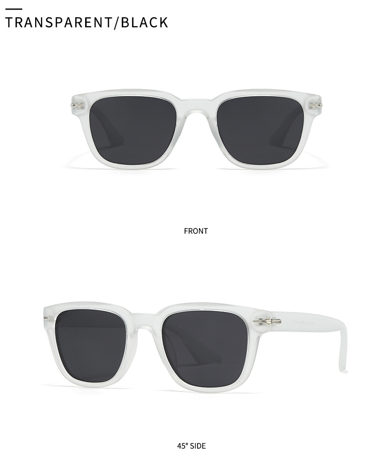 Square Polarised Sunglasses For Men And Women Large Frame Style_voghion.com