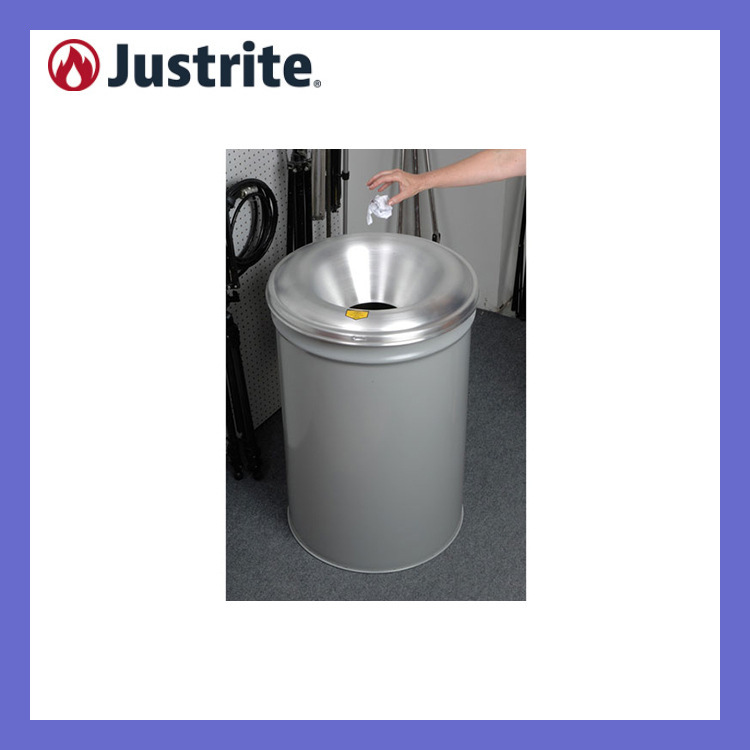 Jissruite Gray Cease-Fire ® 55 Gallon Trash Can 26655g