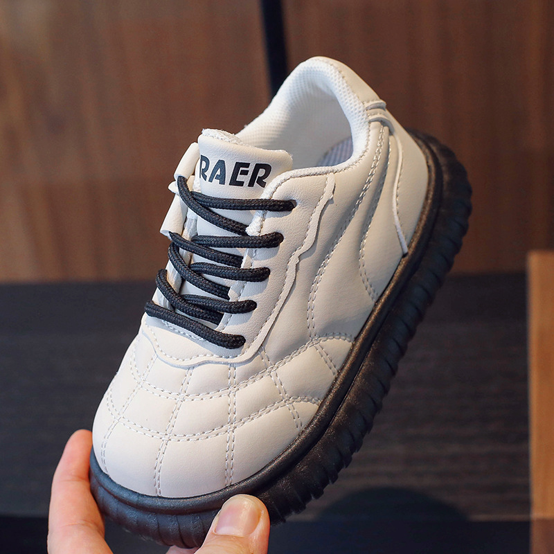 Zapatillas Deportivas para Niños y Niñas Otoño/Invierno 2025, Mocasines para Niños Medianos y Grandes, Zapatos para Bebés, Zapatos Blancos, Zapatos Cálidos de Doble Algodón.